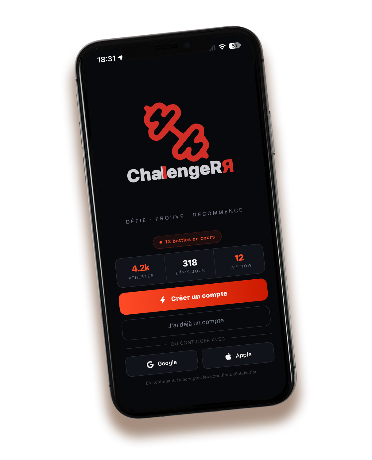 ChalengeR — Application mobile